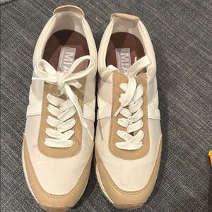 MIA Men's Sneakers in White and Tan